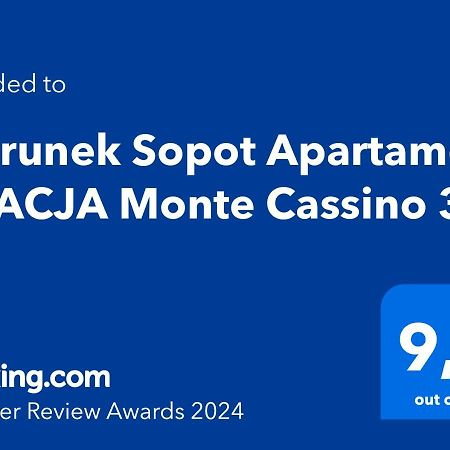 Kierunek Sopot Apartament Gracja Monte Cassino 36 מראה חיצוני תמונה